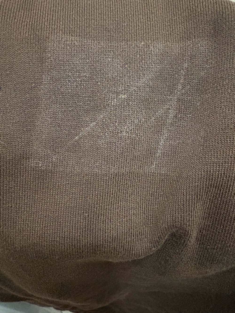 Skims Boyfriend Fleece Oversized Straight Leg Pant in Espresso - Picture 5 of 8